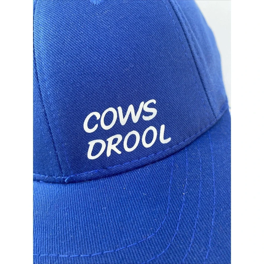HOGS RULE! Cows Drool Flexfit‎ Youth Hat Cap Blue